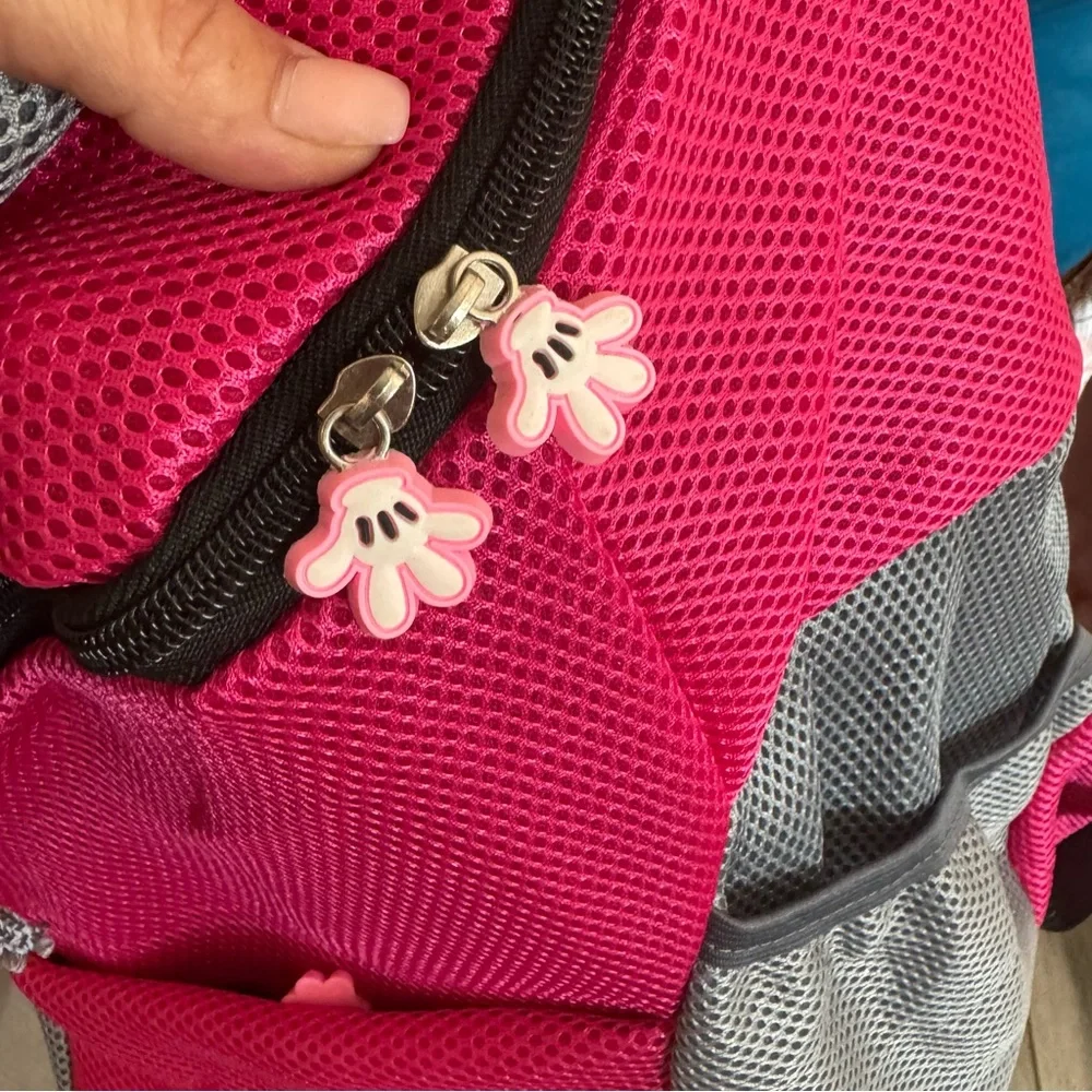Sport Pet Travel Backpack Carrier Dog Front Chest Pet Carrier Pink & Gray